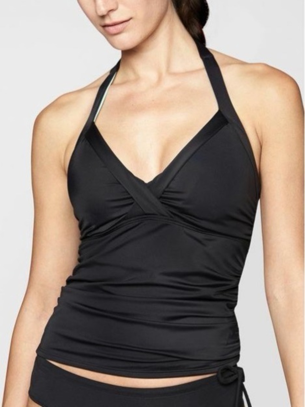 Athleta Women’s Black Halter Tie Tankini Top